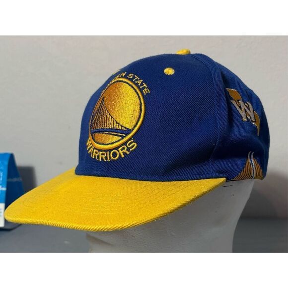 Golden State Warriors Hat Cap NBA Basketball Mitchell & Ness Snapback Blue - Picture 1 of 7